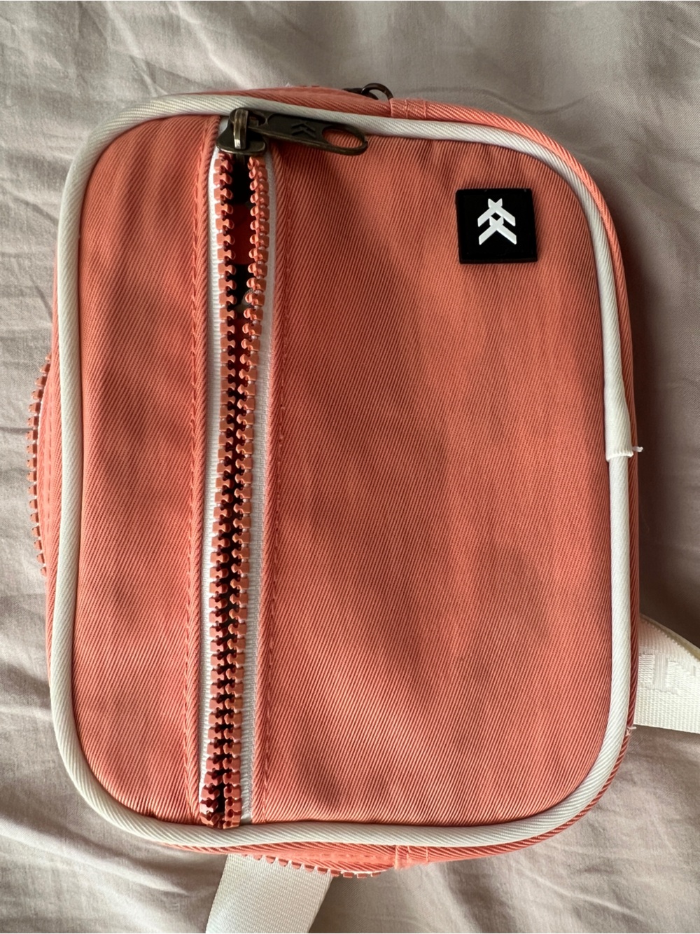 Threads Coral Fanny Pack with Nylon Cream Strap - Picture 7 of 8